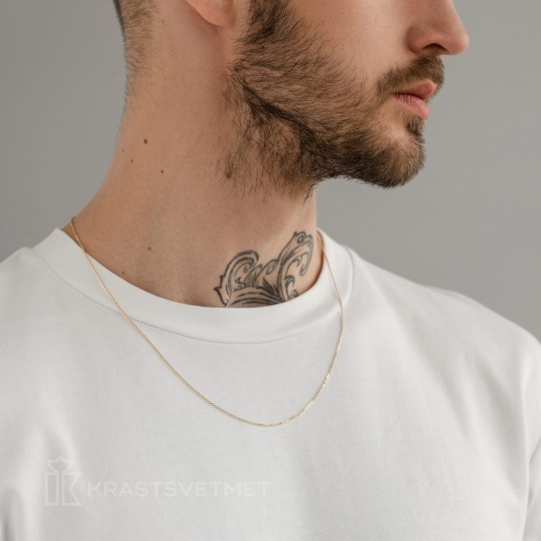 Цепь из желтого золота 585, плетение «Якорь»